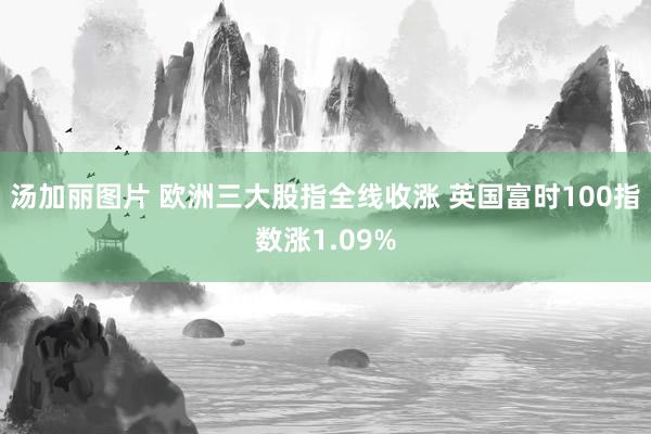 汤加丽图片 欧洲三大股指全线收涨 英国富时100指数涨1.09%