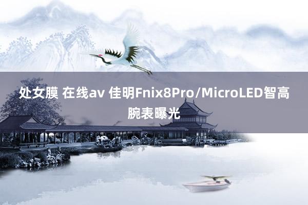 处女膜 在线av 佳明Fnix8Pro/MicroLED智高腕表曝光