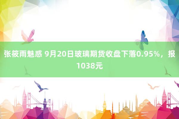 张筱雨魅惑 9月20日玻璃期货收盘下落0.95%，报1038元