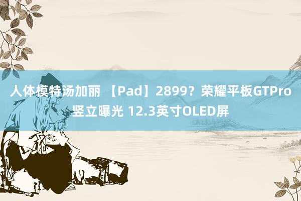 人体模特汤加丽 【Pad】2899？荣耀平板GTPro竖立曝光 12.3英寸OLED屏