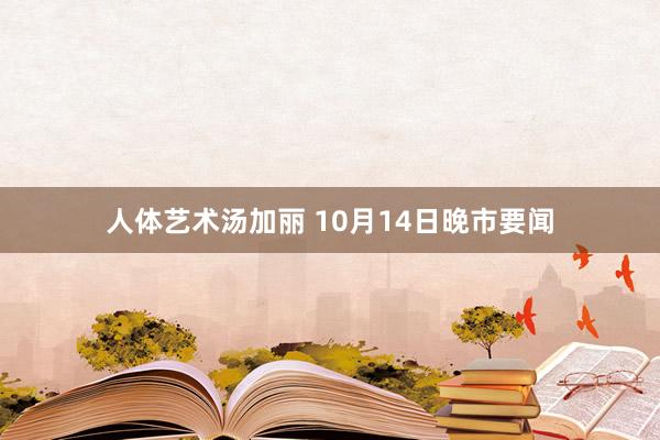 人体艺术汤加丽 10月14日晚市要闻