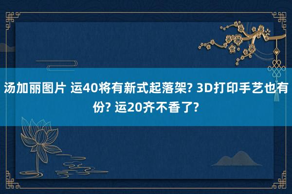 汤加丽图片 运40将有新式起落架? 3D打印手艺也有份? 运20齐不香了?