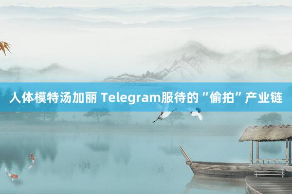 人体模特汤加丽 Telegram服待的“偷拍”产业链