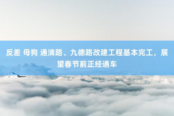 反差 母狗 通清路、九德路改建工程基本完工，展望春节前正经通车