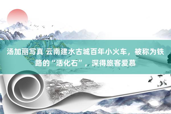 汤加丽写真 云南建水古城百年小火车，被称为铁路的“活化石”，深得旅客爱慕