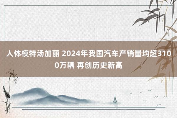 人体模特汤加丽 2024年我国汽车产销量均超3100万辆 再创历史新高